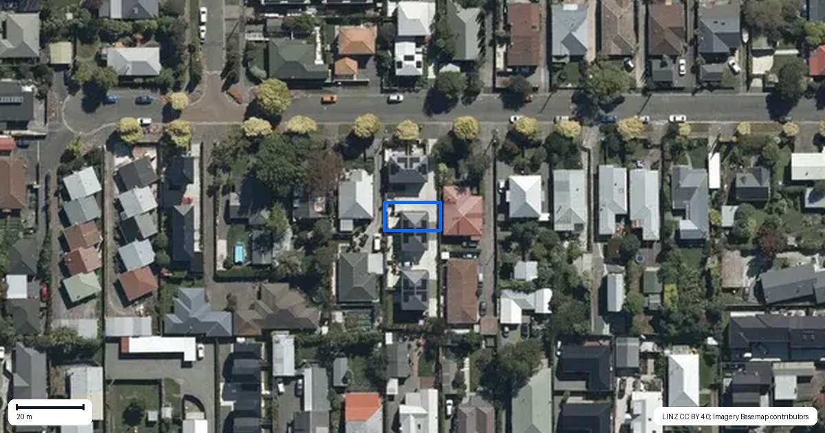Property context map for 3/24 Hendon Street, Edgeware, Christchurch