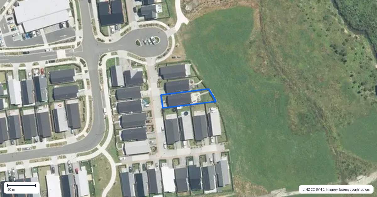 Property context map for 6 Komako Lane, Ramarama, Drury