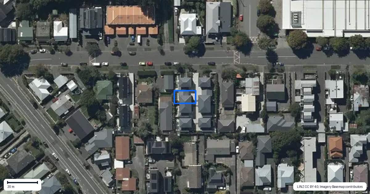 Property context map for 2/24 Devon Street, Sydenham, Christchurch