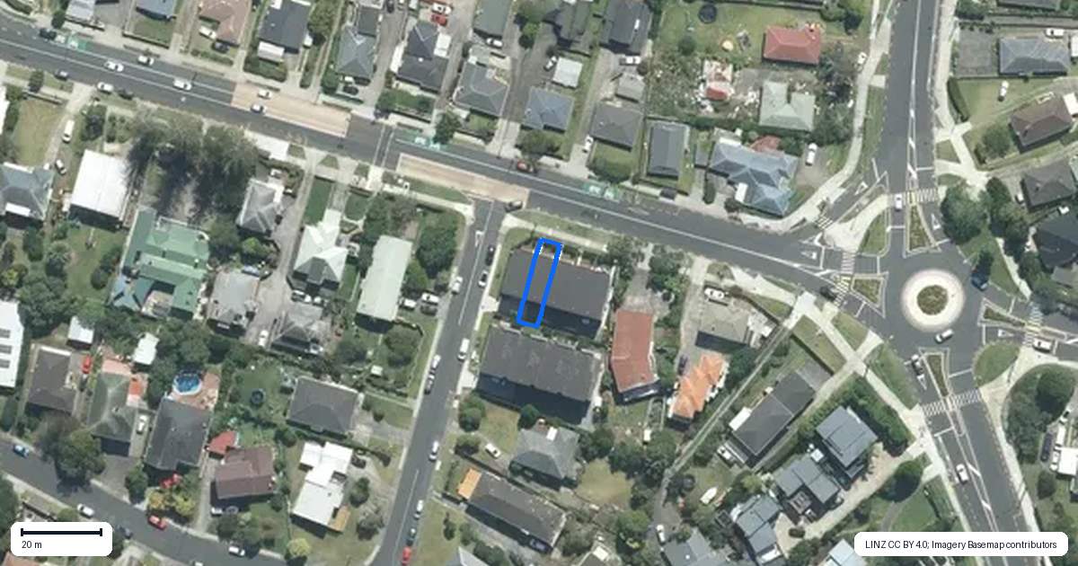 Property context map for 2B Fowler Street, Northcote, Auckland