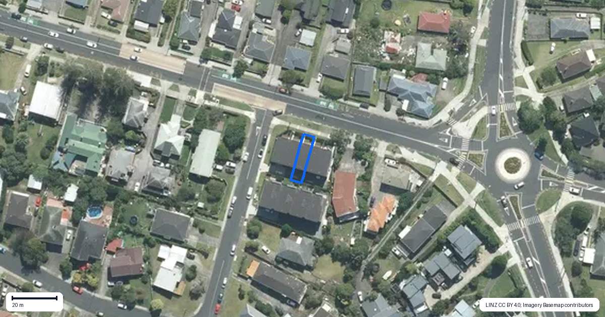 Property context map for 2C Fowler Street, Northcote, Auckland