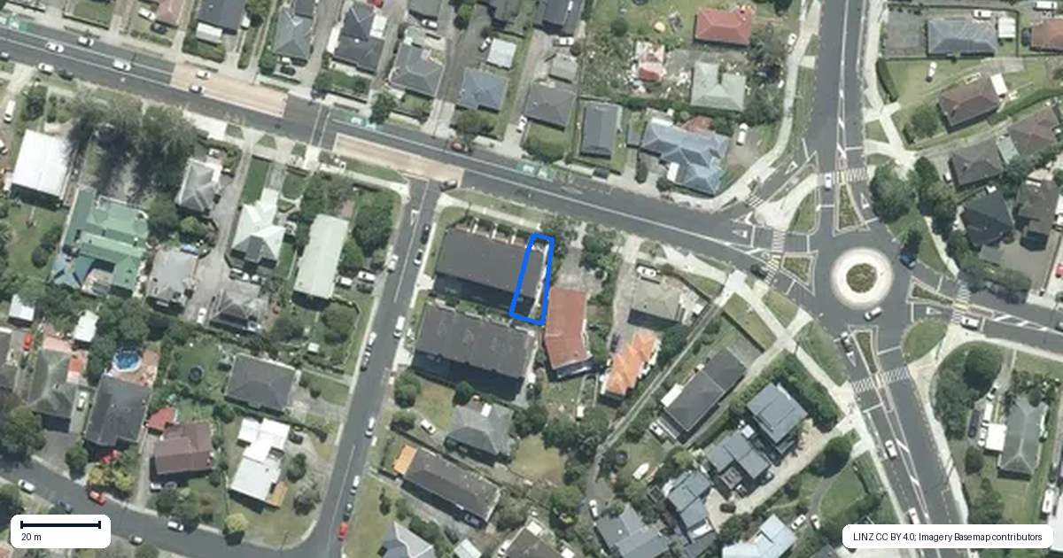 Property context map for 2E Fowler Street, Northcote, Auckland