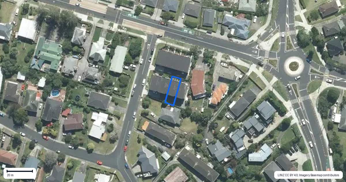 Property context map for 4C Fowler Street, Northcote, Auckland