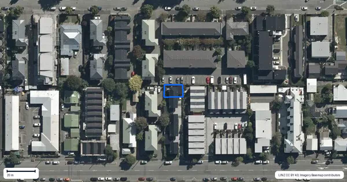 Property context map for 5/303 Hereford Street, Christchurch Central, Christchurch