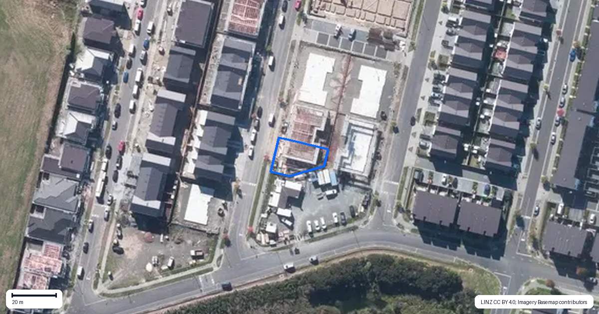 Property context map for 1 Samuel Marsden Place, Whenuapai, Auckland