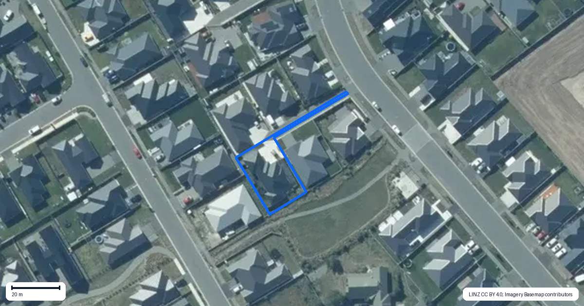 Property context map for 84 Jean Archie Drive, Rolleston