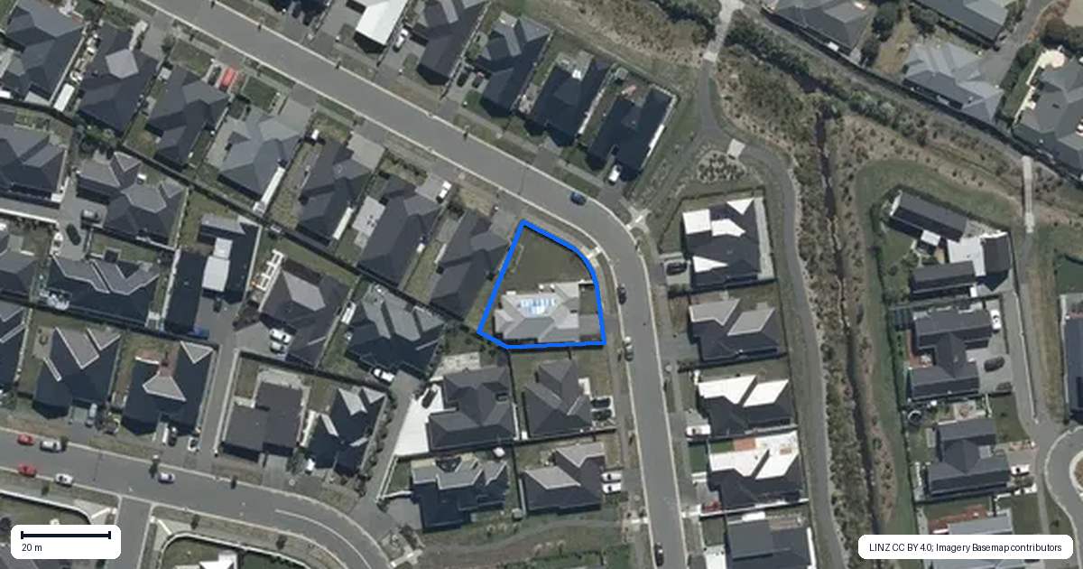 Property context map for 26 Selfe Crescent, Burwood, Christchurch