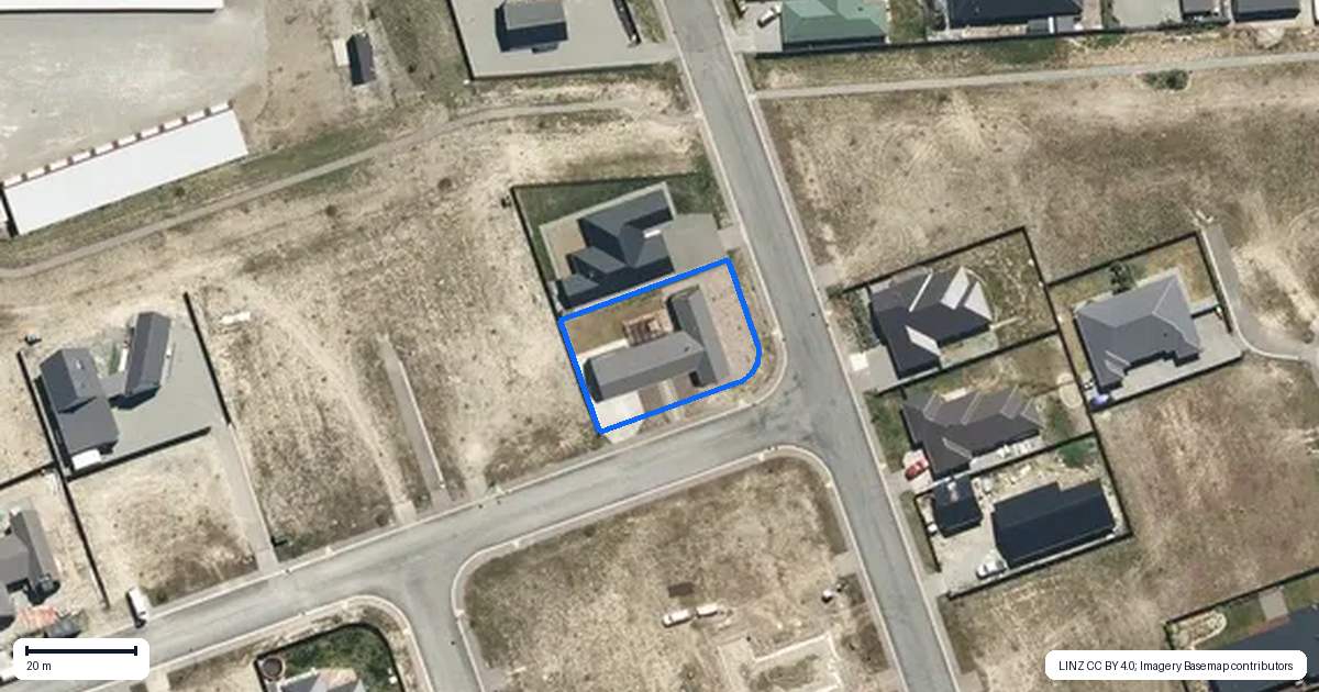 Property context map for 38 Lakeland Avenue, Twizel