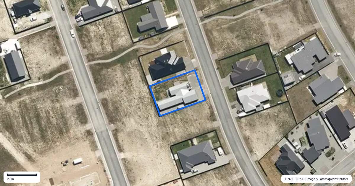 Property context map for 54 Lakeland Avenue, Twizel