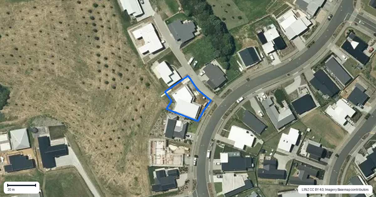 Property context map for 1 Koromiko Lane, Raglan