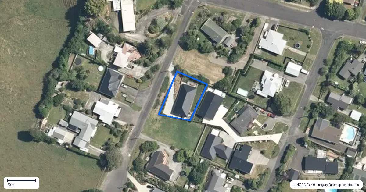 Property context map for 6 Windsor Terrace, Feilding