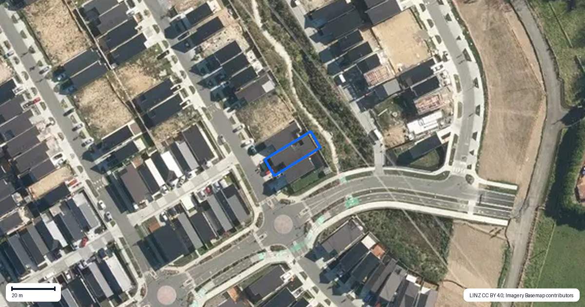 Property context map for 18 Puwha Street, Massey, Auckland
