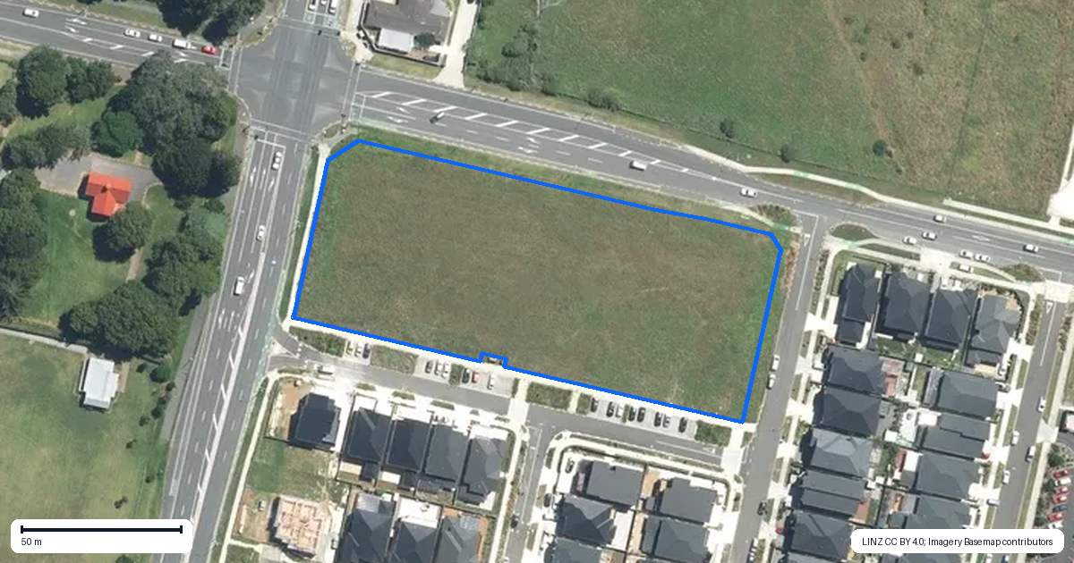 Property context map for 181 Flat Bush School Road, Flat Bush, Auckland