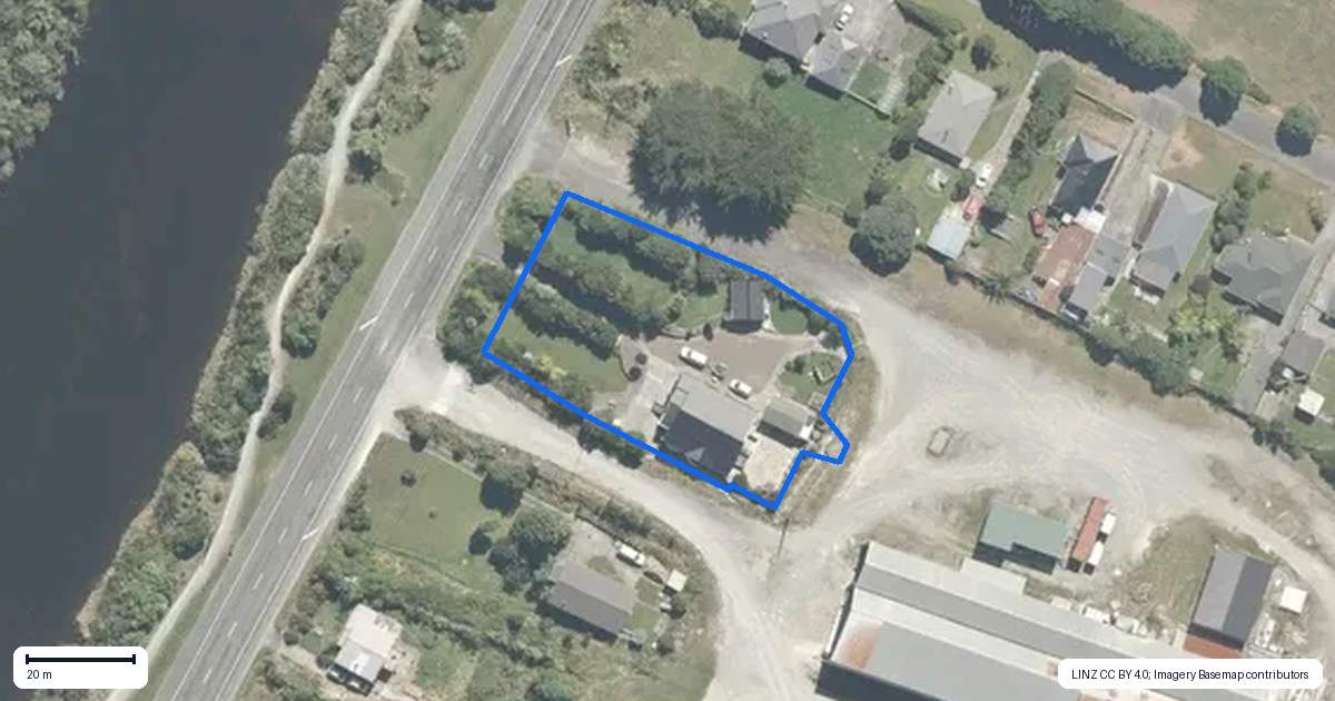 Property context map for 765 Main South Road, Gladstone, Greymouth