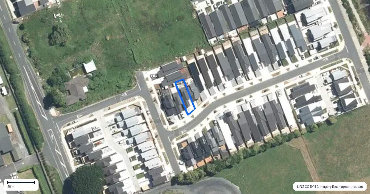 Property context map for 6 Combat Street, Papakura