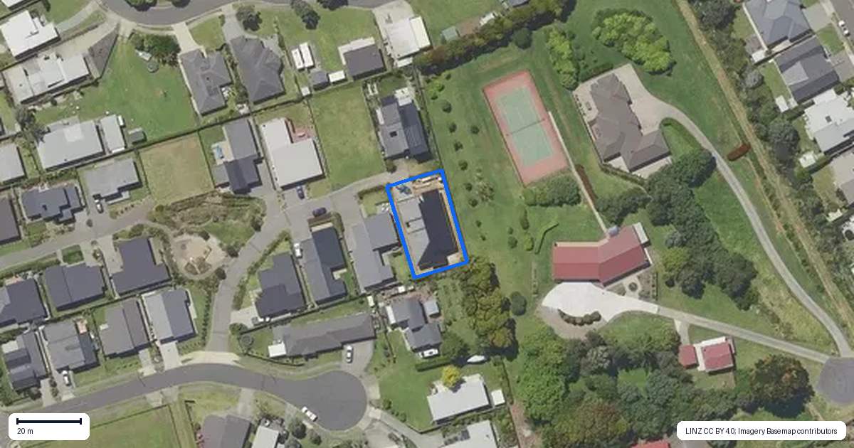 Property context map for 8 Beau Lane, Waihi Beach