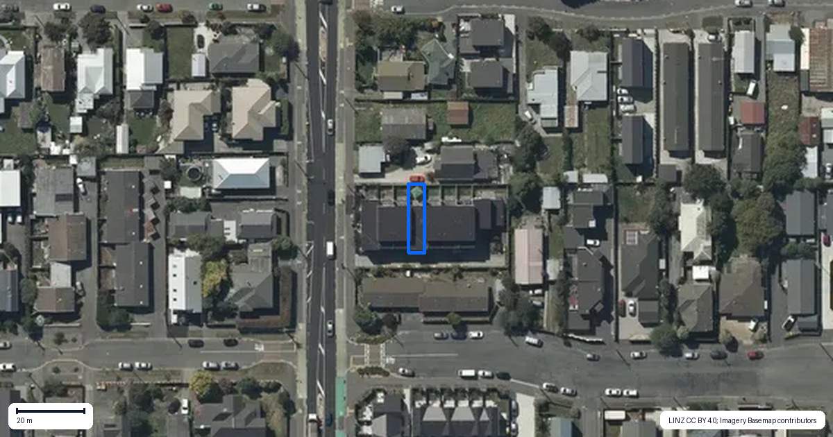 Property context map for 4/62 Antigua Street, Addington, Christchurch