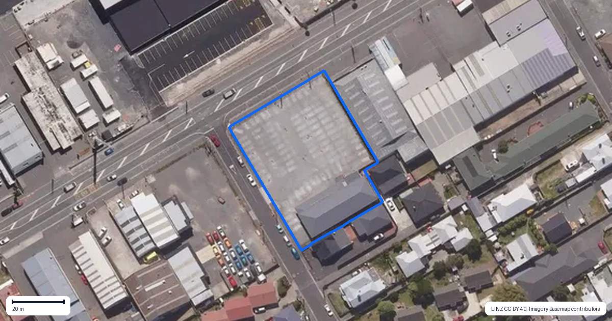 Property context map for 329 Hillside Road, South Dunedin, Dunedin