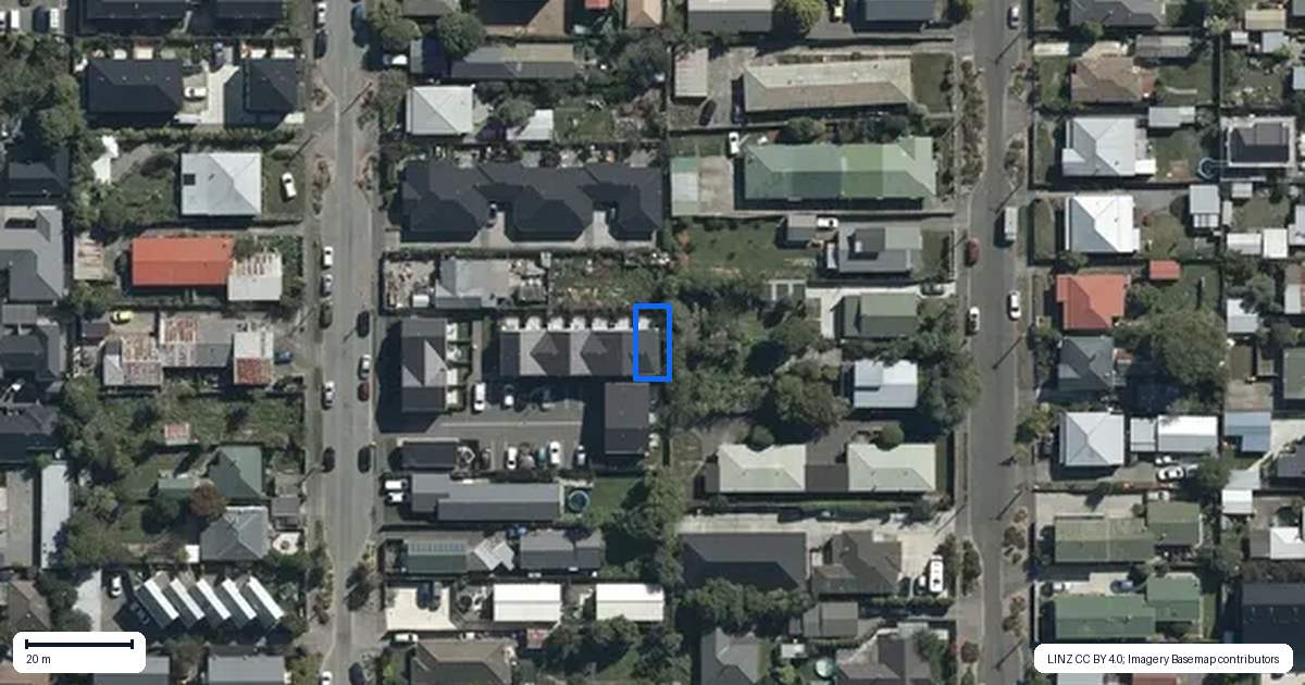 Property context map for 12/24 Percy Street, Phillipstown, Christchurch