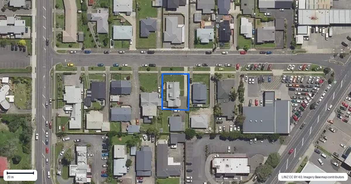 Property context map for 13 Simpkins Street, Whakatane