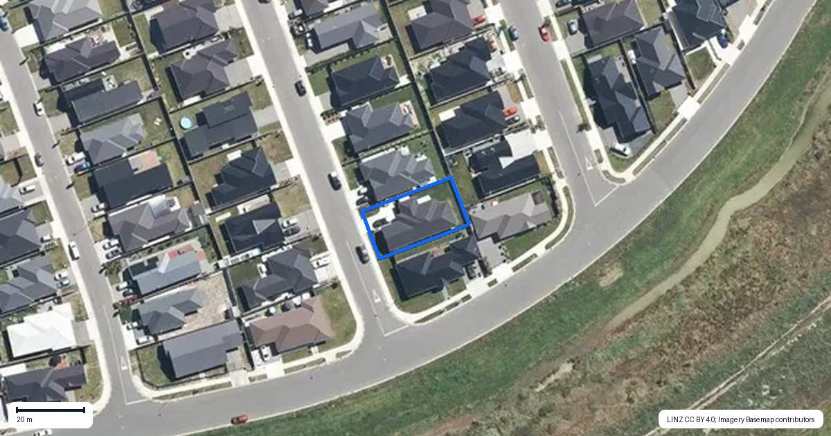 Property context map for 25 Grimwood Street, Woodend