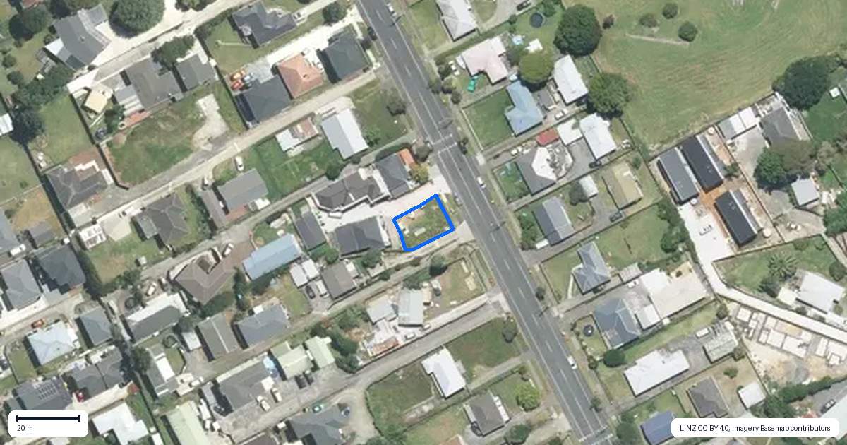 Property context map for 26A Christmas Road, Manurewa, Auckland
