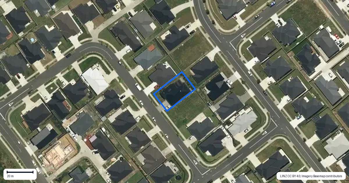 Property context map for 27 Paul Way, Pokeno