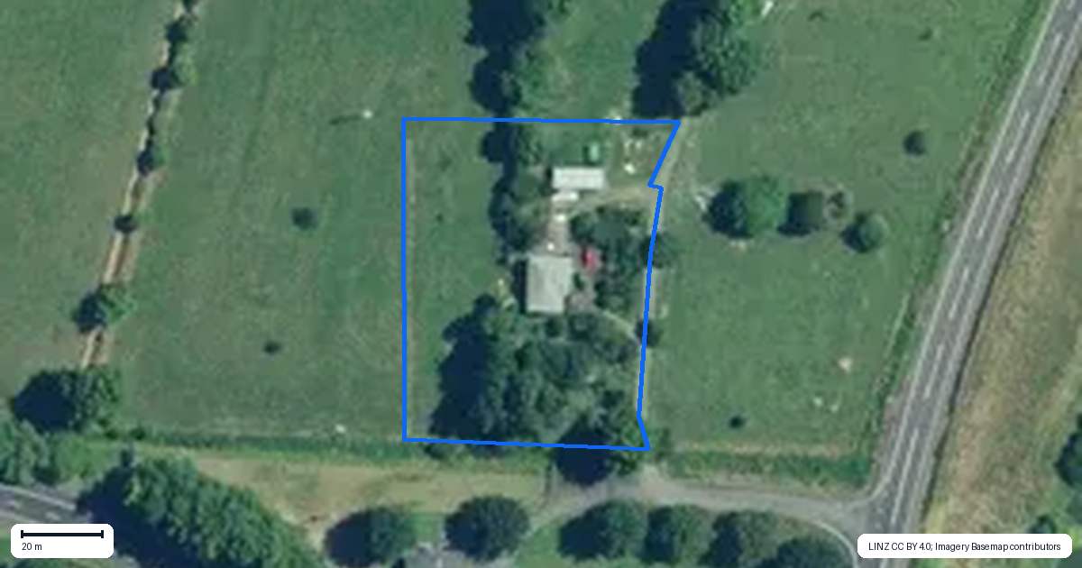 Property context map for 6 Sarjant Road, Netherton, Paeroa