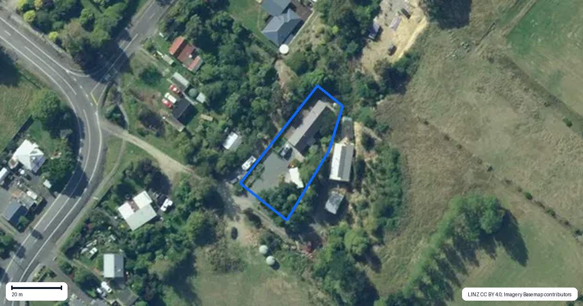 Property context map for 1A Goodwin Street, Waihola, Milton