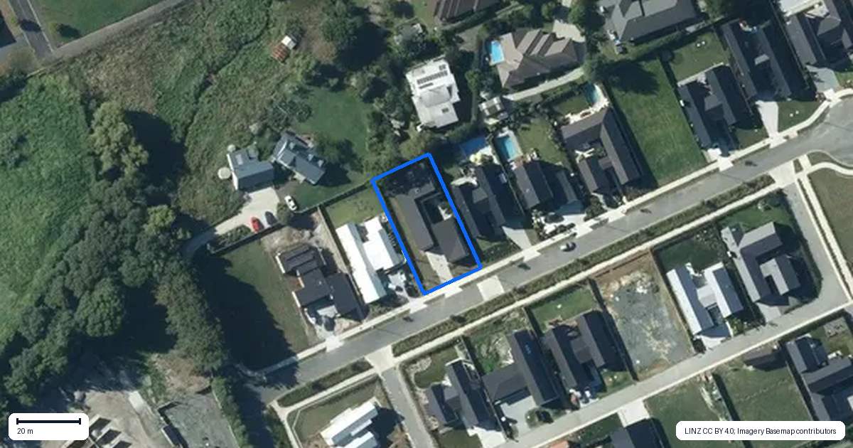 Property context map for 7 Kewini Grove, Matakana