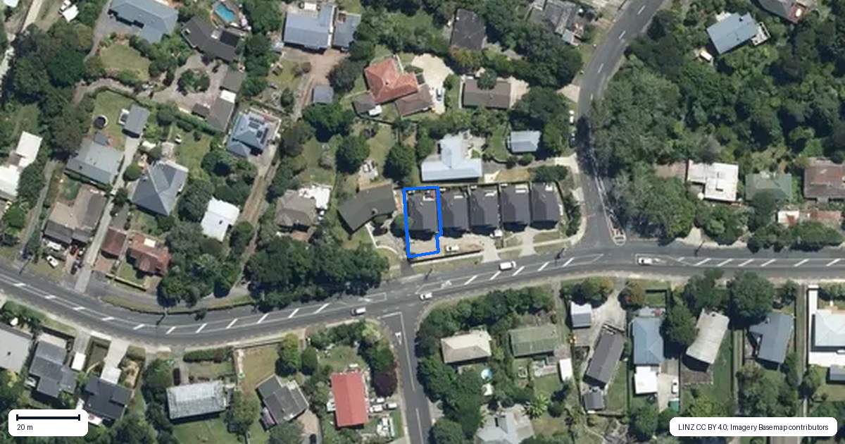 Property context map for 191E Golf Road, Titirangi, Auckland