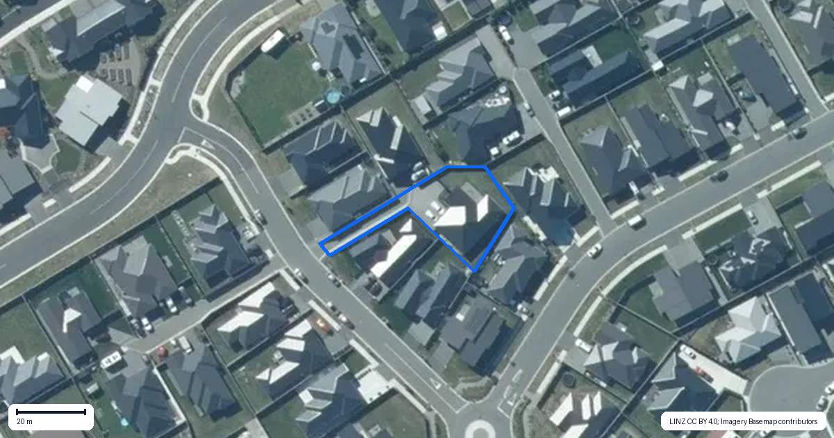 Property context map for 9 Marcoola Drive, Rolleston