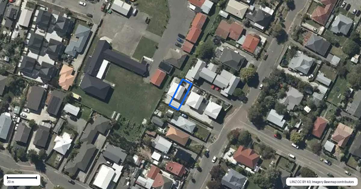 Property context map for 5/111 Osborne Street, Waltham, Christchurch