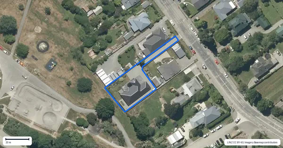Property context map for 79A McKenzie Street, Geraldine