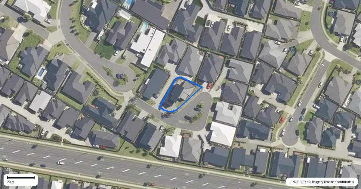 Property context map for 7 Stenella Way, Papamoa Beach, Papamoa