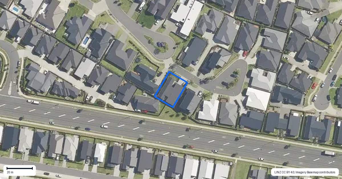 Property context map for 2 Stenella Way, Papamoa Beach, Papamoa