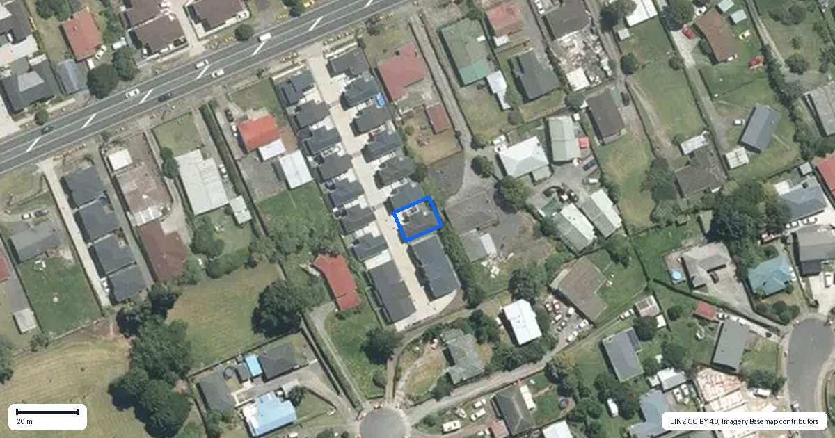 Property context map for 14 Matukutureia Lane, Manurewa, Auckland