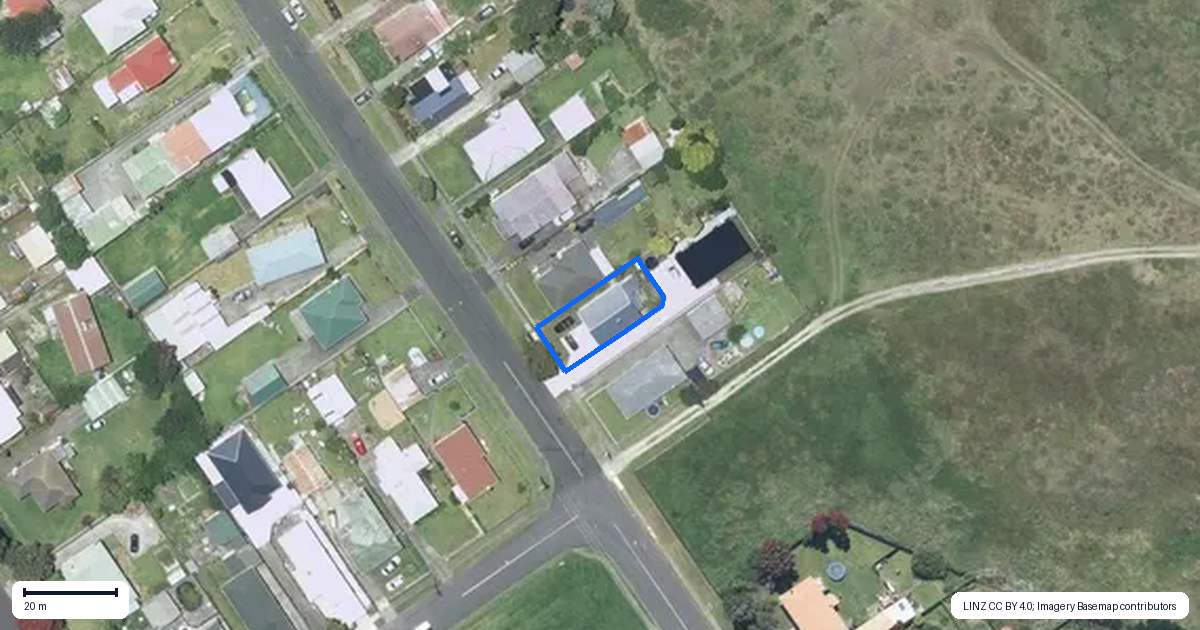 Property context map for 58 Polson Street, Castlecliff, Whanganui