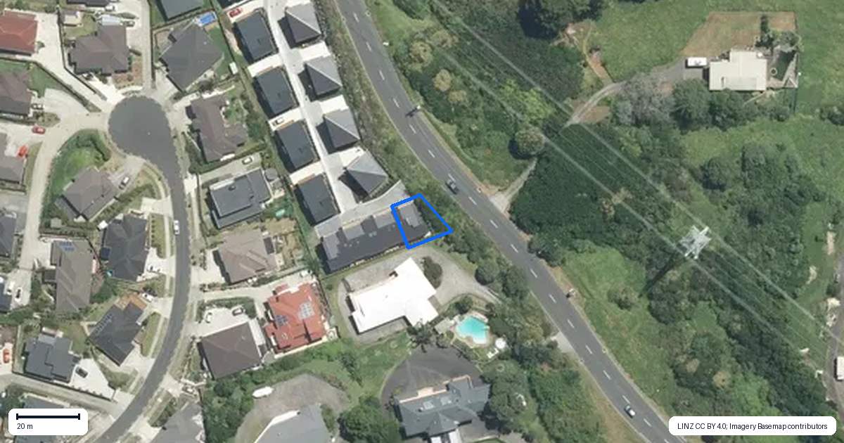 Property context map for 21 Timo Way, Flat Bush, Auckland