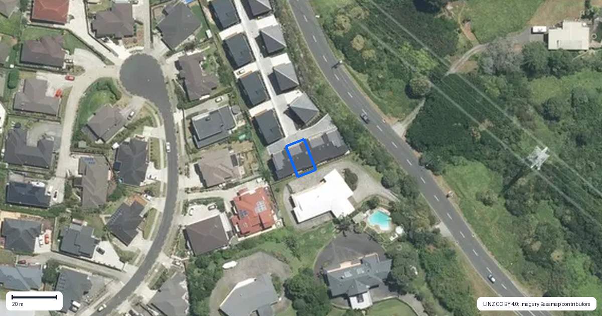 Property context map for 17 Timo Way, Flat Bush, Auckland