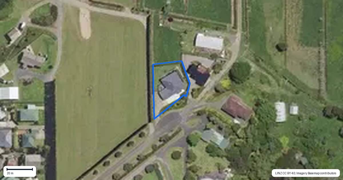 Property context map for 68 Church Street, Katikati
