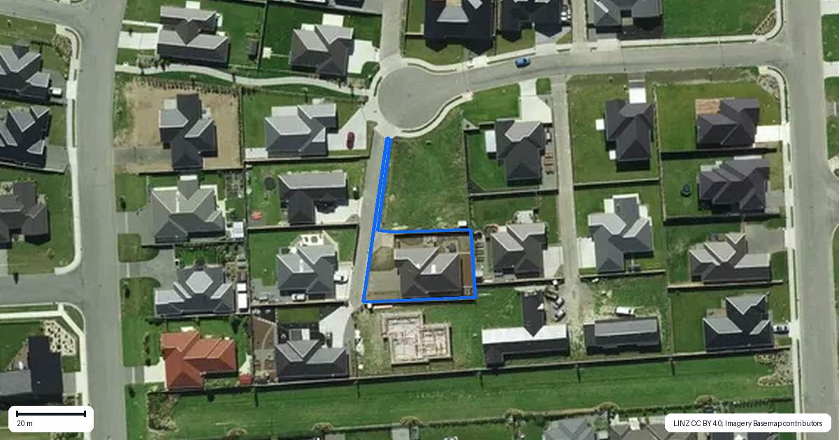 Property context map for 3 Coleman Lane, Amberley