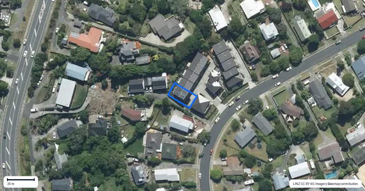 Property context map for 3/78 Langana Avenue, Browns Bay, Auckland