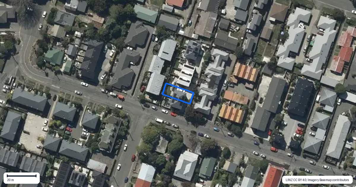Property context map for 2/21 Buffon Street, Waltham, Christchurch