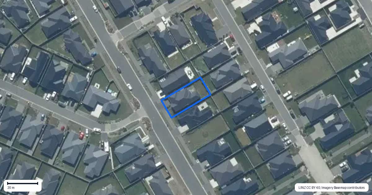 Property context map for 11 Palmer Avenue, Rolleston
