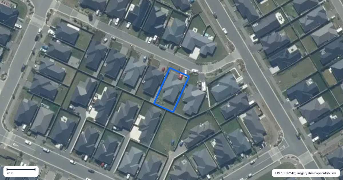 Property context map for 12 Hurring Lane, Rolleston