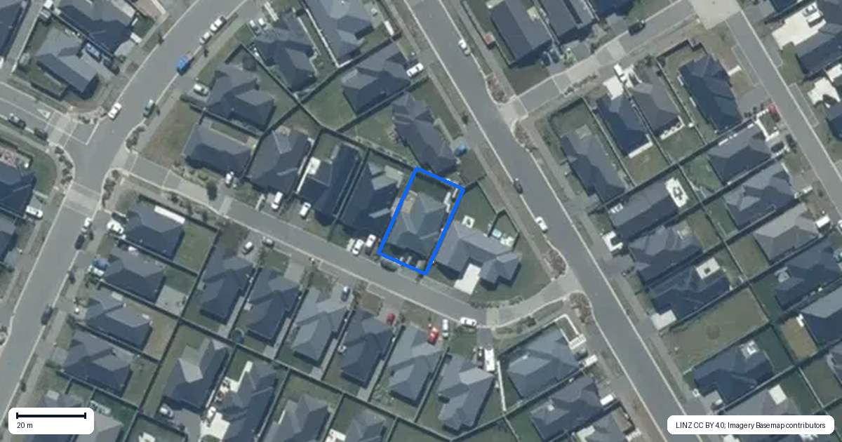 Property context map for 9 Hurring Lane, Rolleston