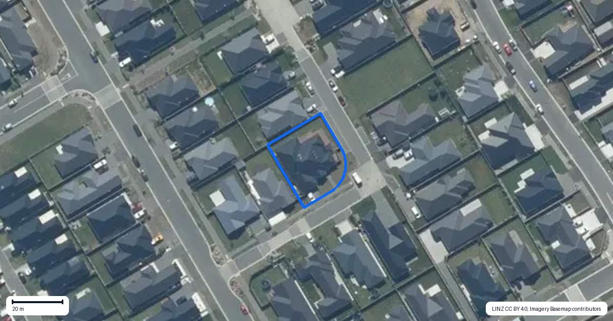 Property context map for 30 Te Kanawa Lane, Rolleston