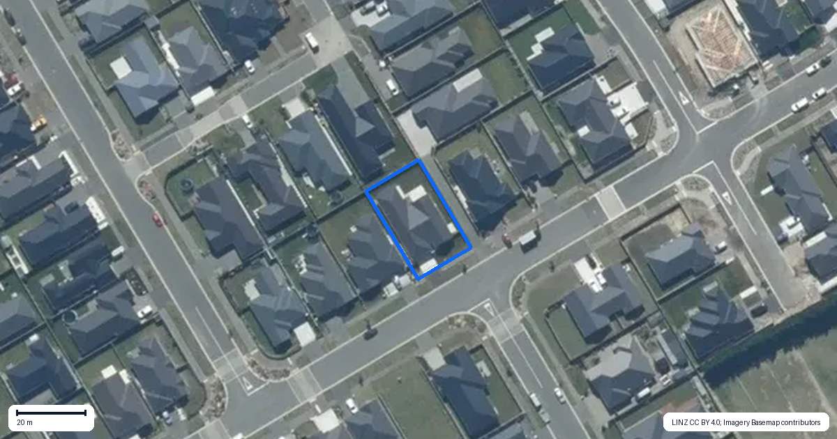 Property context map for 21 Lovelock Avenue, Rolleston