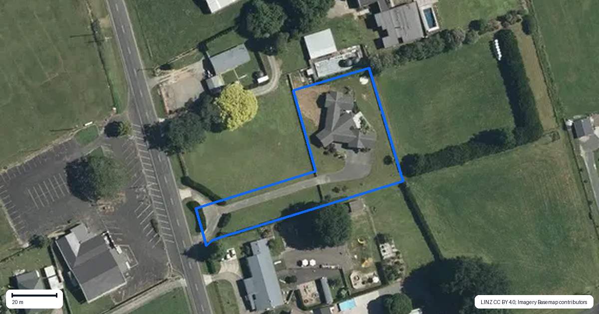 Property context map for 12 Ngutumanga Road, Waihou, Te Aroha